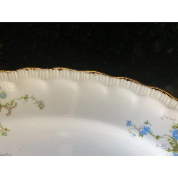 Pope Gosser Blue Floral 13" Platter - Picture 4 of 7